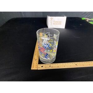 Vintage Disney World Remember The Magic Clear Glass Cup‎